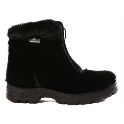 Bilodeau - AKIWE Urban Boots, Black Seal Fur, Traction Sole